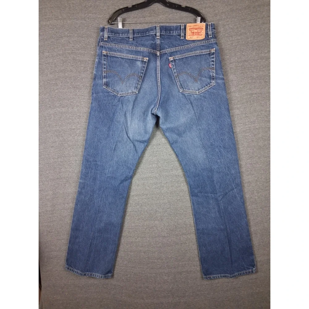 Levis Mens Jeans 40x34 Blue Denim 517 Bootcut Americana Cowboy Western Street